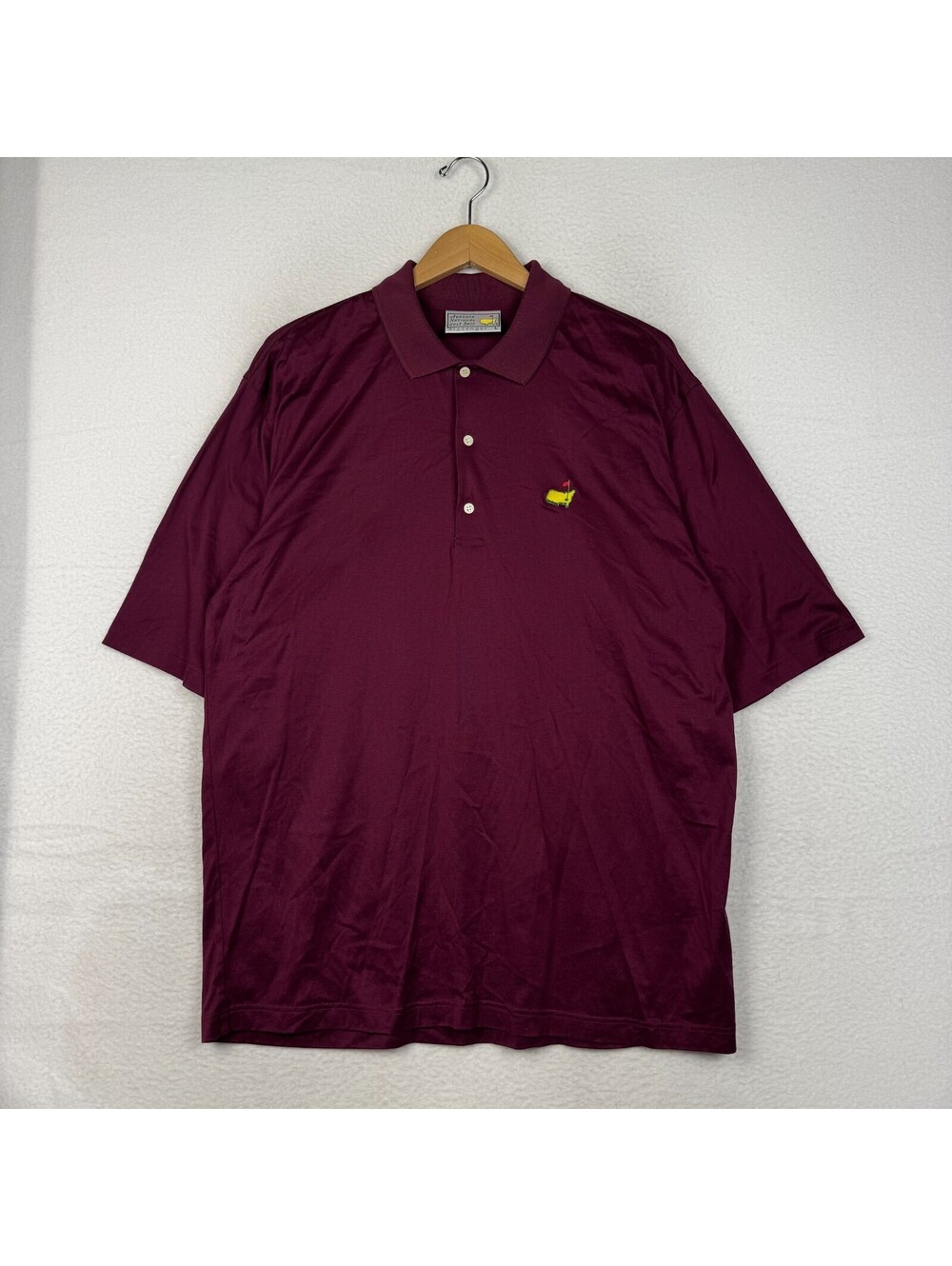 Vintage Mens Large Augusta National Golf Shop Slazenger Masters Red Polo Shirt
